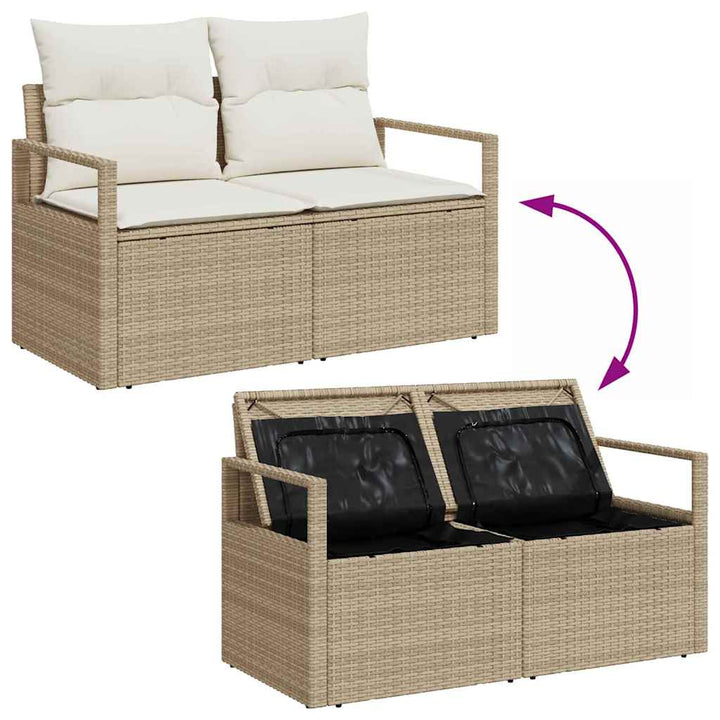 Havesofa Sæt 8 stk. 7-Antal sæder Beige og creme
