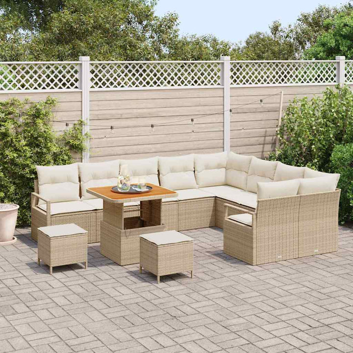 Havesofa Sæt 12 stk. 11-Antal sæder Beige og creme