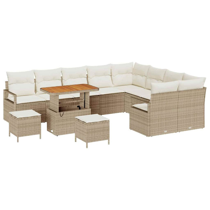 Havesofa Sæt 12 stk. 11-Antal sæder Beige og creme