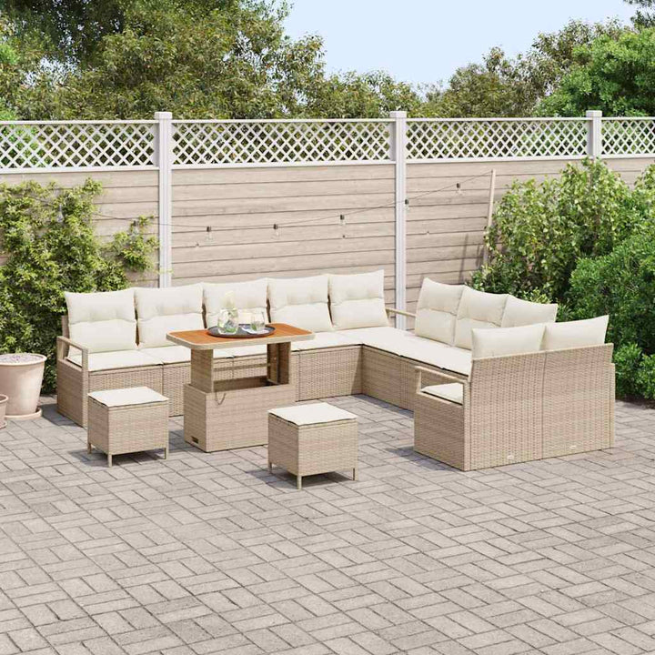 Havesofa Sæt 13 stk. 12-Antal sæder Beige og creme