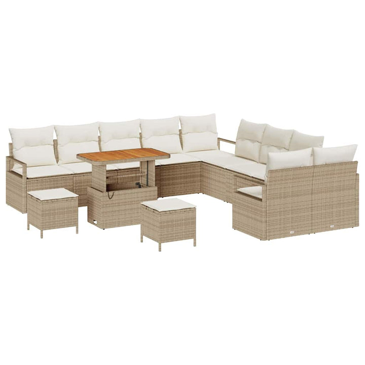 Havesofa Sæt 13 stk. 12-Antal sæder Beige og creme