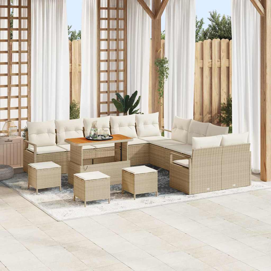 Havesofa Sæt 14 stk. 13-Antal sæder Beige og creme