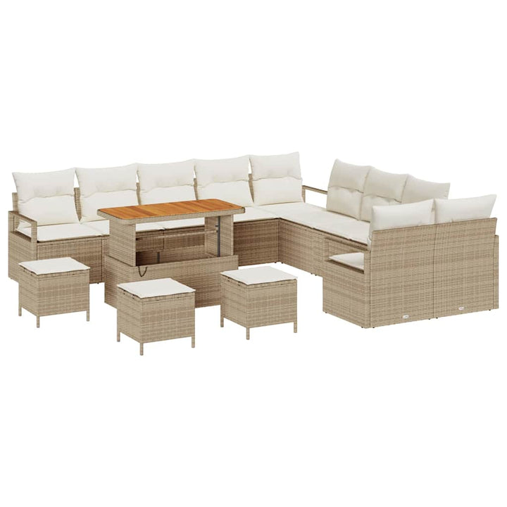 Havesofa Sæt 14 stk. 13-Antal sæder Beige og creme