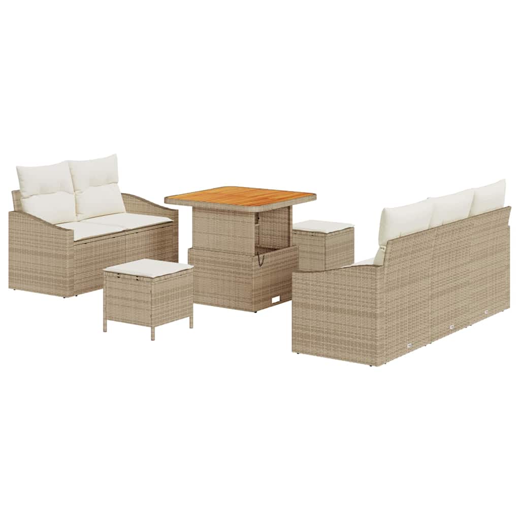 Havesofa Sæt 8 stk. 7-Antal sæder Beige og creme