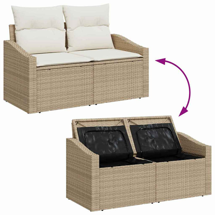 Havesofa Sæt 8 stk. 7-Antal sæder Beige og creme