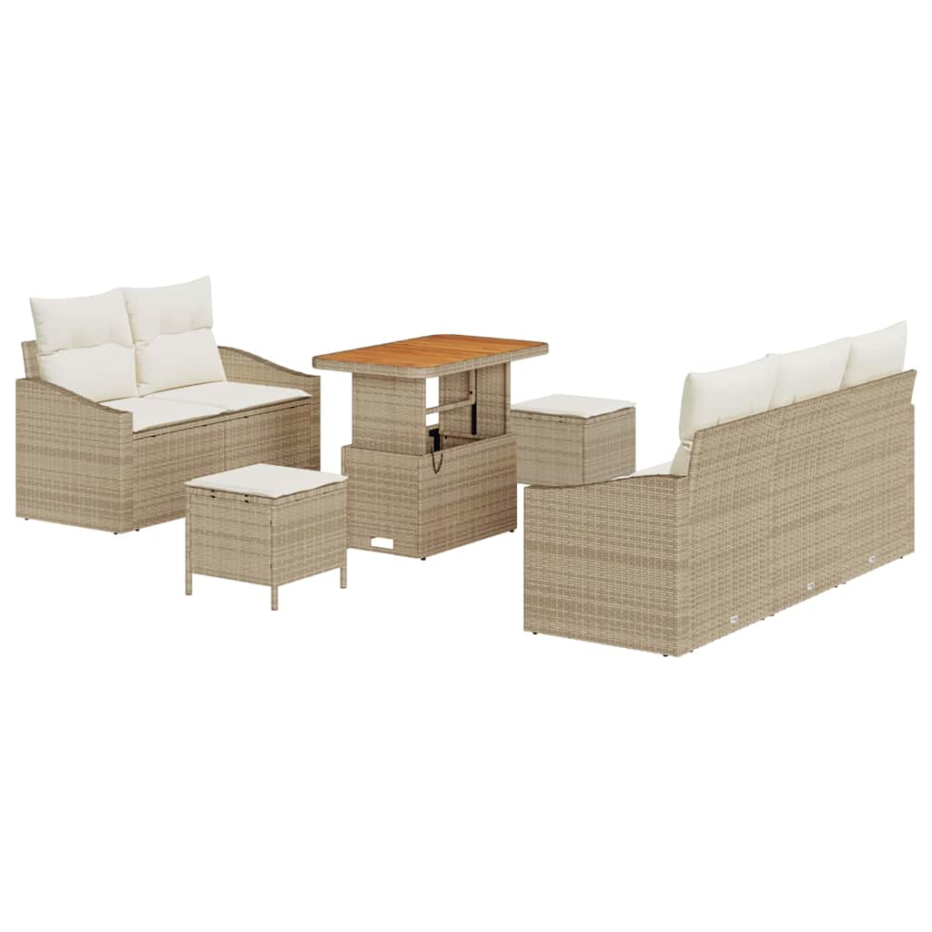 Havesofa Sæt 8 stk. 7-Antal sæder Beige og creme