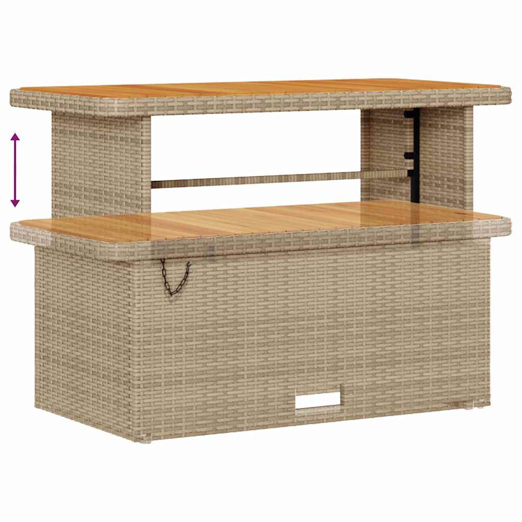 Havesofa Sæt 10 stk. 8-Antal sæder Beige Poly rattan