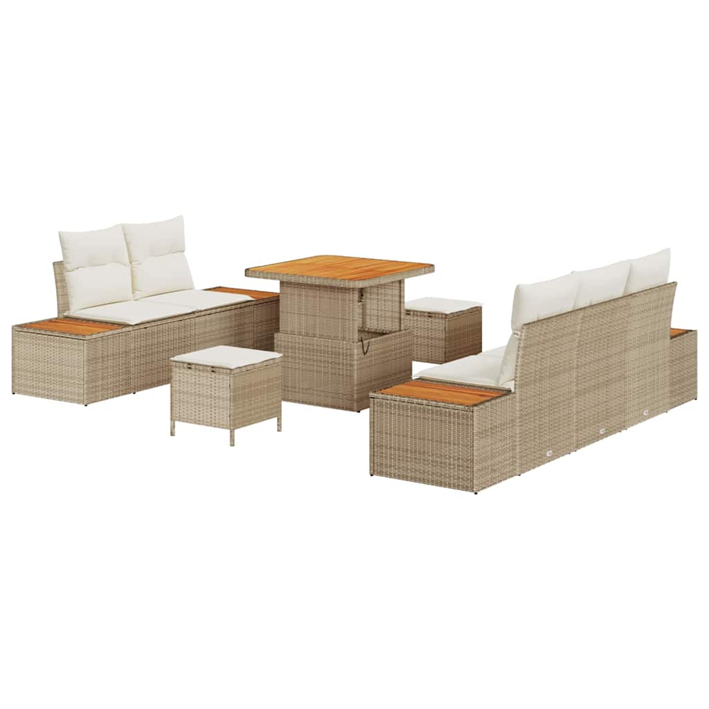 Havesofa Sæt 8 stk. 7-Antal sæder Beige og creme