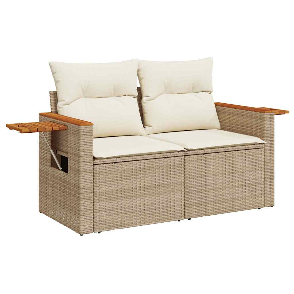 Havesofa Sæt 13 stk. 9-Antal sæder Beige og creme polyrattan