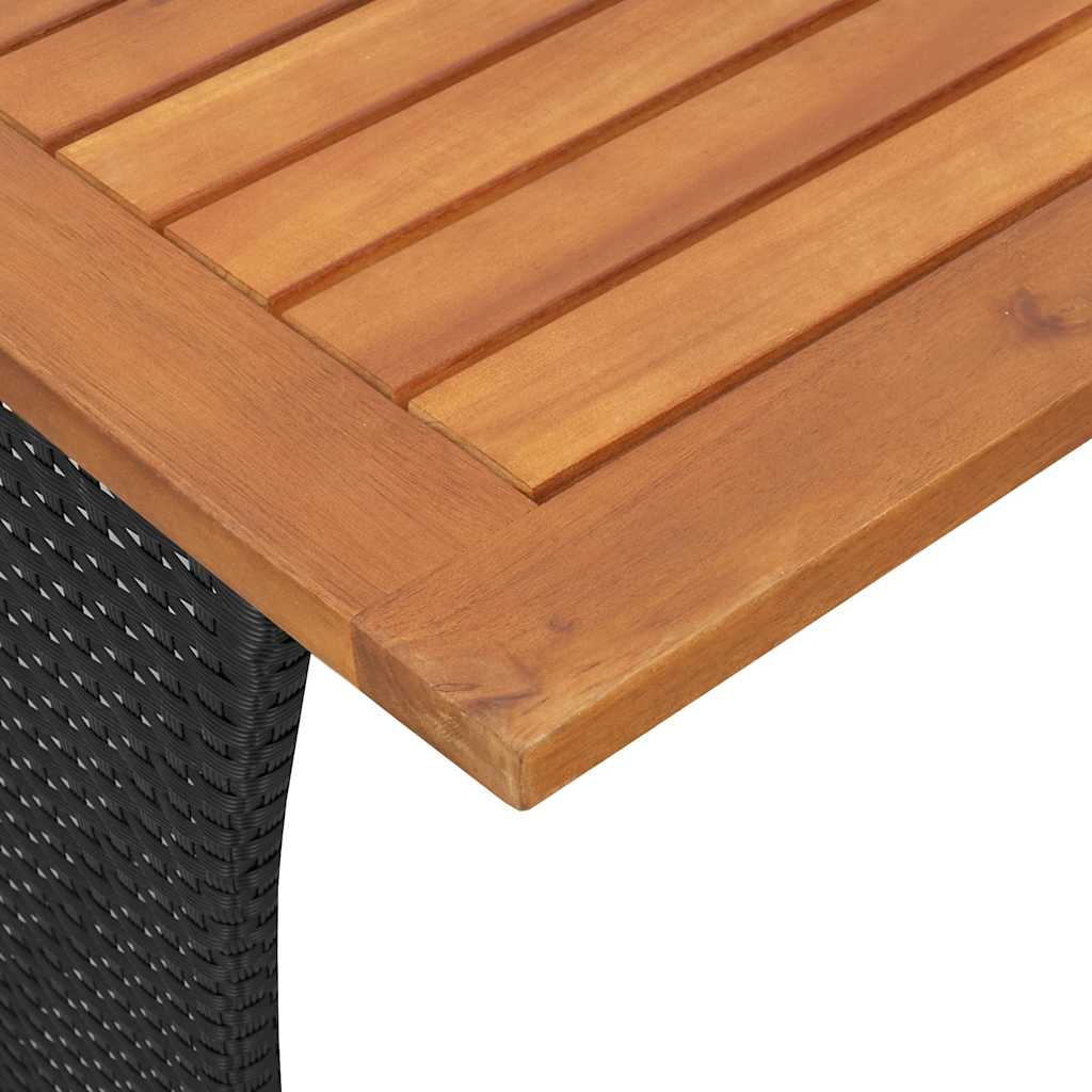 sofasæt til haven 5 dele med hynder polyrattan sort