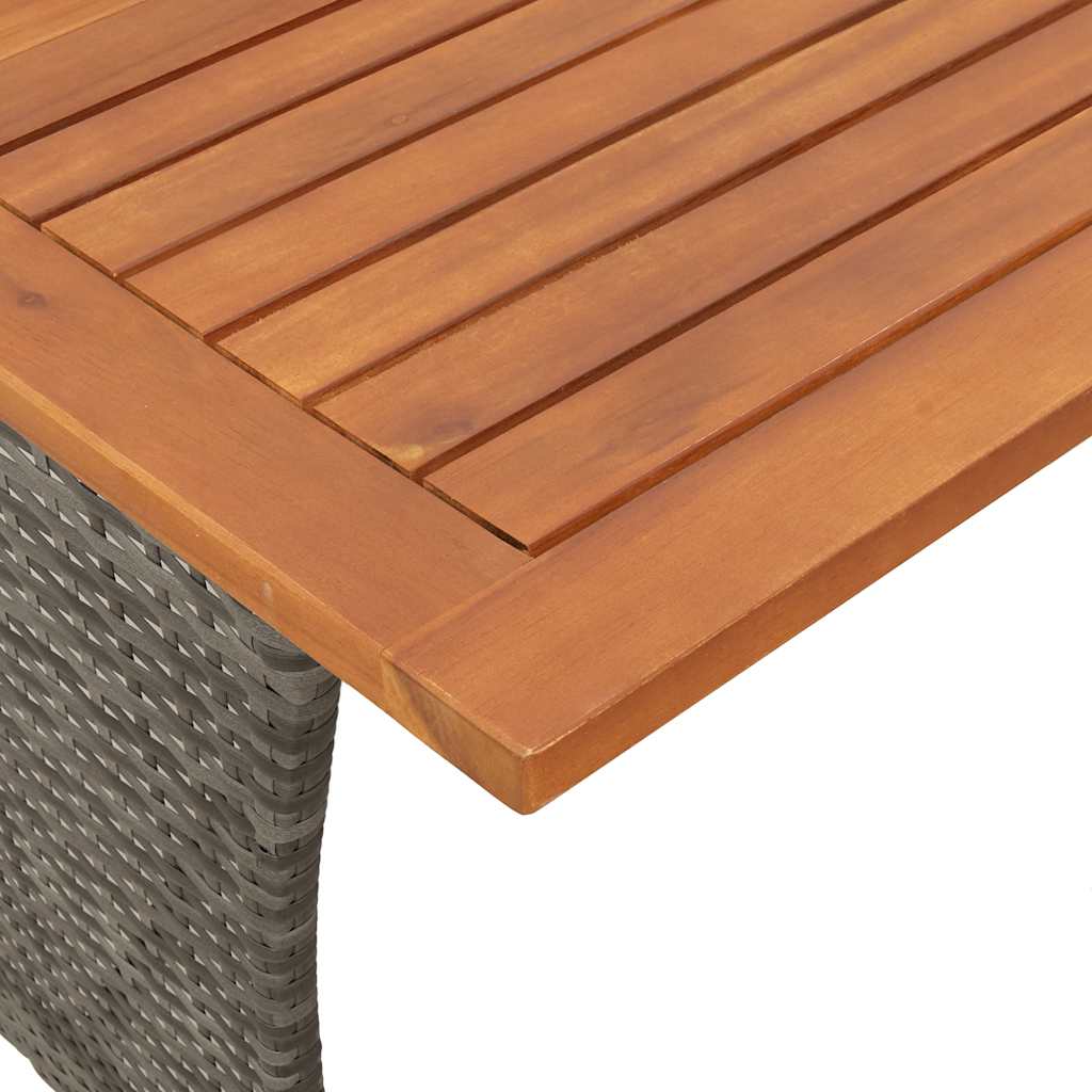 sofasæt 5 dele med hynder polyrattan grå