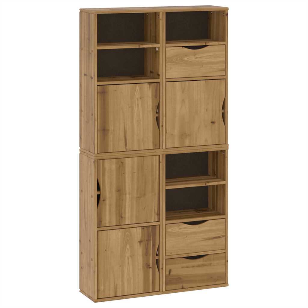 sidekabinetter 4 stk ODDA 40x24x79 cm massivt fyrretræ