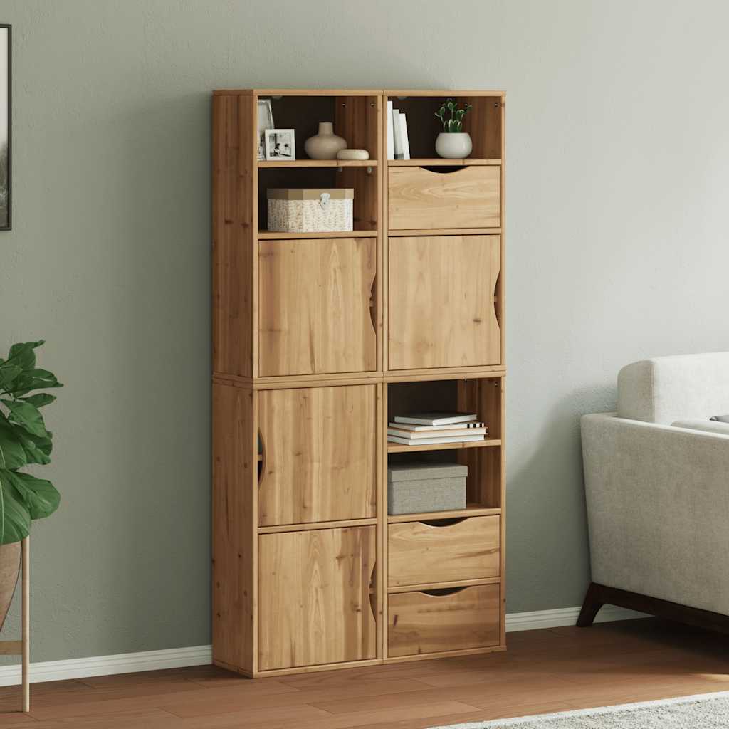 sidekabinetter 4 stk ODDA 40x24x79 cm massivt fyrretræ