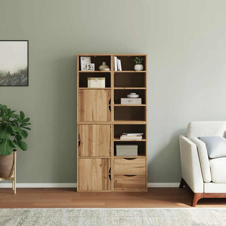 sidekabinetter 4 stk ODDA 40x24x79 cm massivt fyrretræ