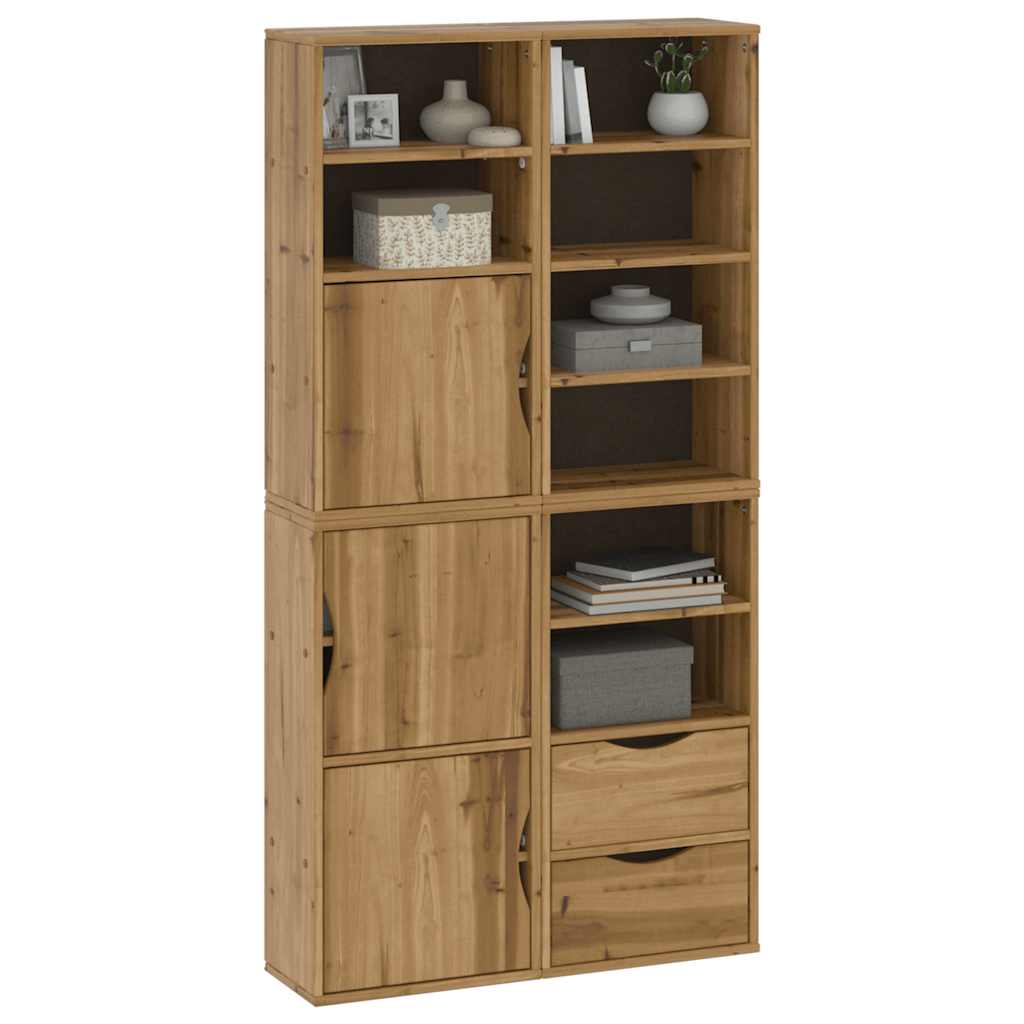 sidekabinetter 4 stk ODDA 40x24x79 cm massivt fyrretræ