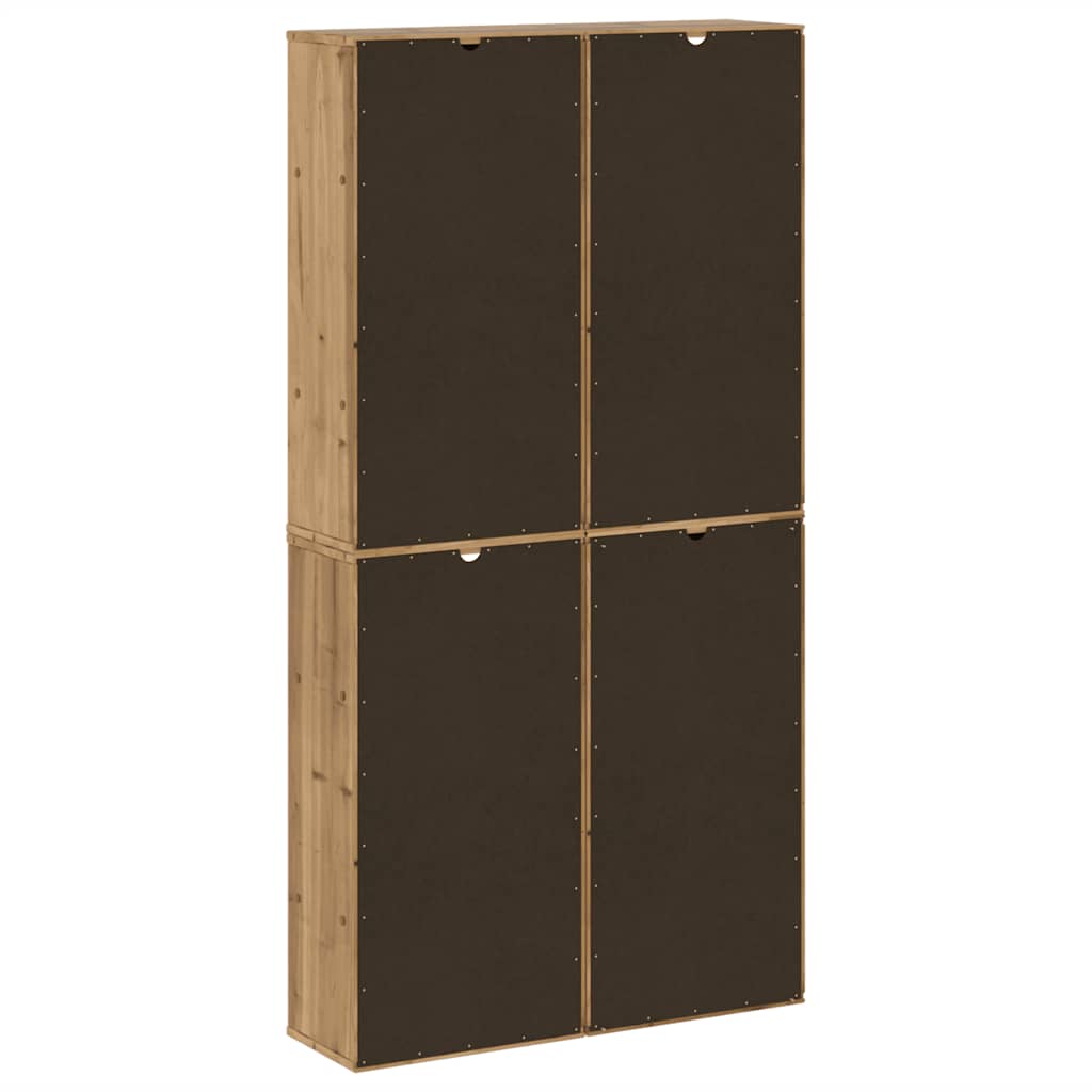sidekabinetter 4 stk ODDA 40x24x79 cm massivt fyrretræ