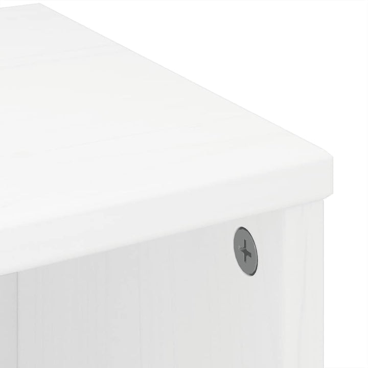 sidekabinetter 6 stk ODDA 40x24x79 cm massivt fyrretræ hvid