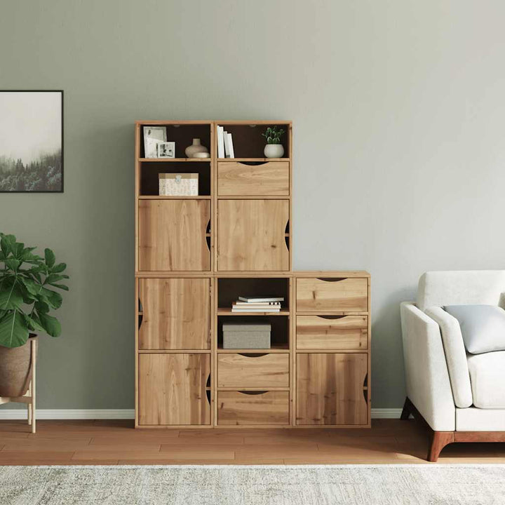sidekabinetter 5 stk ODDA 40x24x79 cm massivt fyrretræ