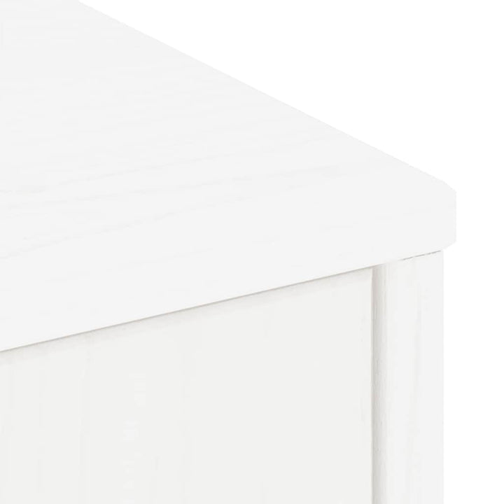 sidekabinetter 5 stk ODDA 40x24x79 cm massivt fyrretræ hvid