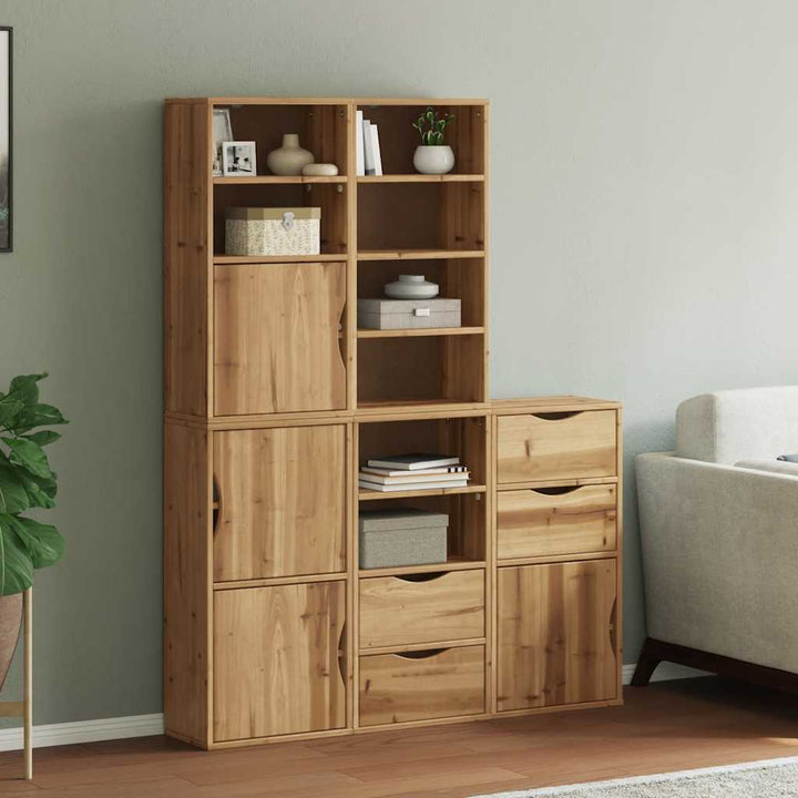 sidekabinetter 5 stk ODDA 40x24x79 cm massivt fyrretræ