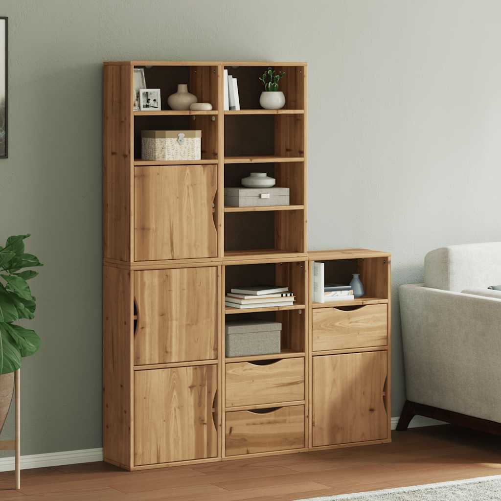 sidekabinetter 5 stk ODDA 40x24x79 cm massivt fyrretræ