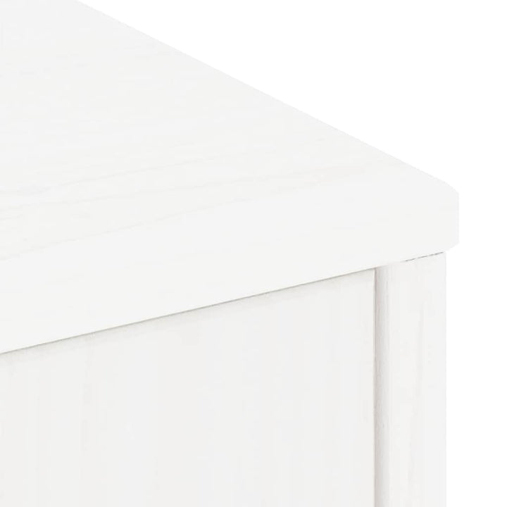 sidekabinetter 5 stk ODDA 40x24x79 cm massivt fyrretræ hvid