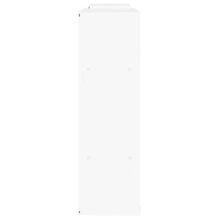 TV-skabe 5 stk med opbevaring ODDA massivt fyrretræ hvid