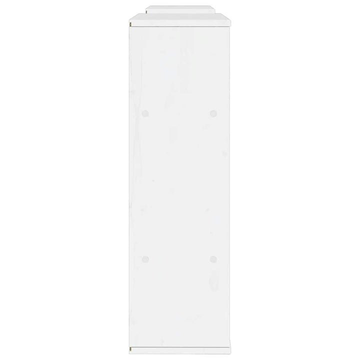 TV-skabe 5 stk med opbevaring ODDA massivt fyrretræ hvid