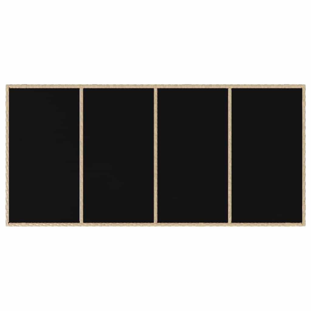 Have Spisebordssæt 9 stk. Beige polyrattan