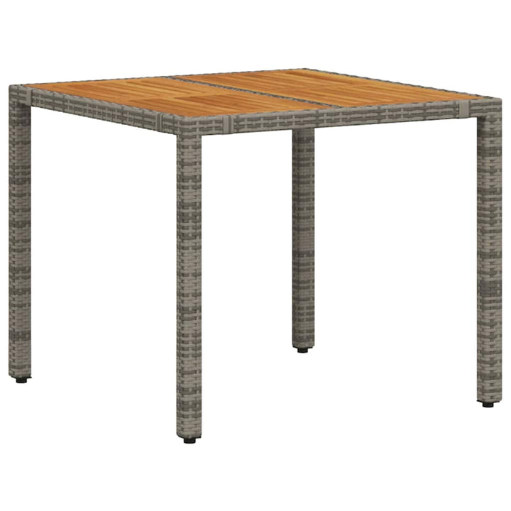Have Spisebordssæt 5 stk. Grå polyrattan