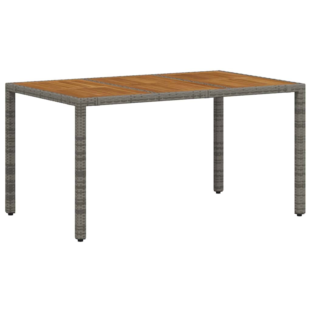 Have Spisebordssæt 7 stk. Grå polyrattan