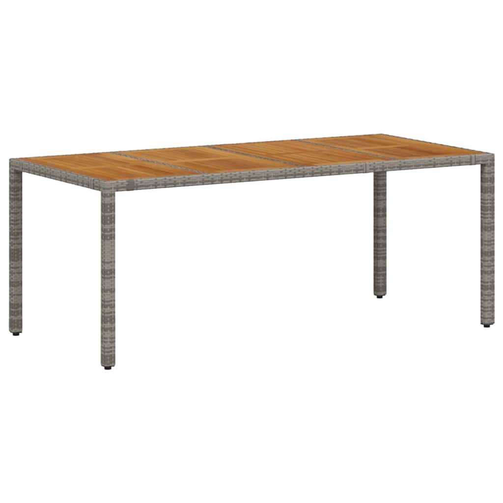 Have Spisebordssæt 7 stk. Grå polyrattan