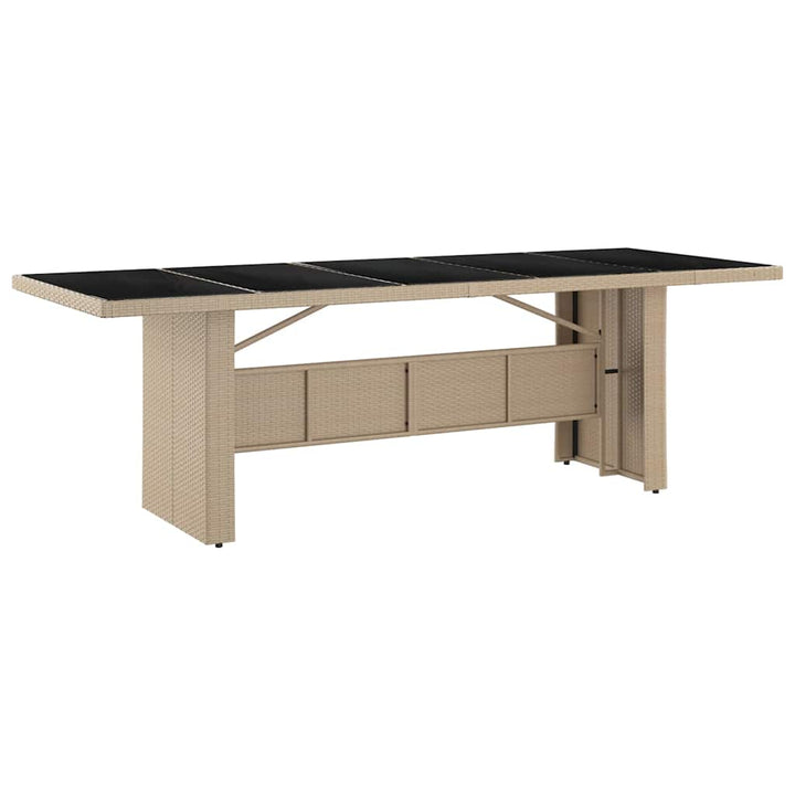Have Spisebordssæt 9 stk. Beige polyrattan