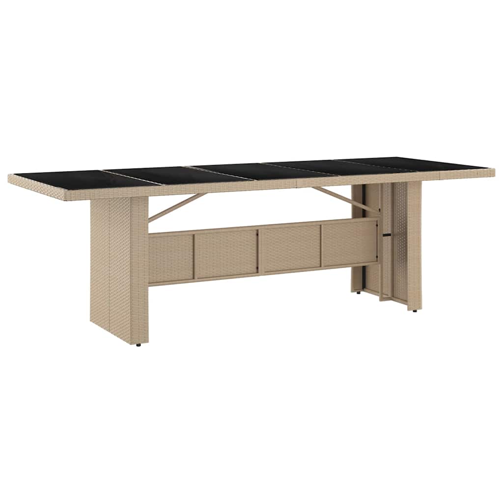 Have Spisebordssæt 11 stk. Beige polyrattan