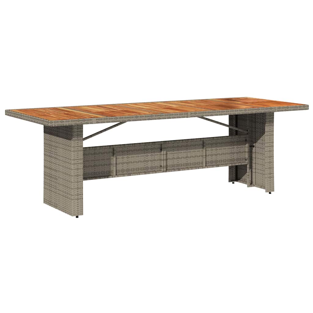 Have Spisebordssæt 9 pcs Grå polyrattan
