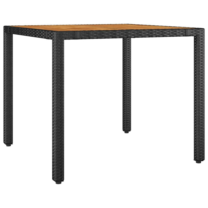 Have Spisebordssæt 3 stk. Sort og Brunt polyrattan