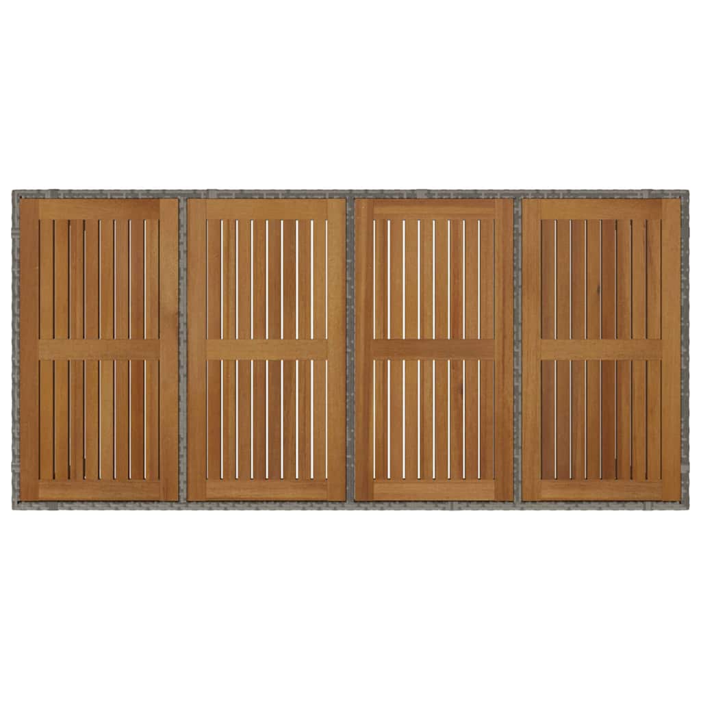 Have Spisebordssæt 9 stk. Grå og Brun polyrattan