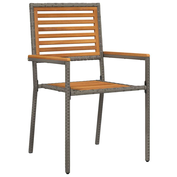 Have Spisebordssæt 7 pcs Grå og Brun polyrattan