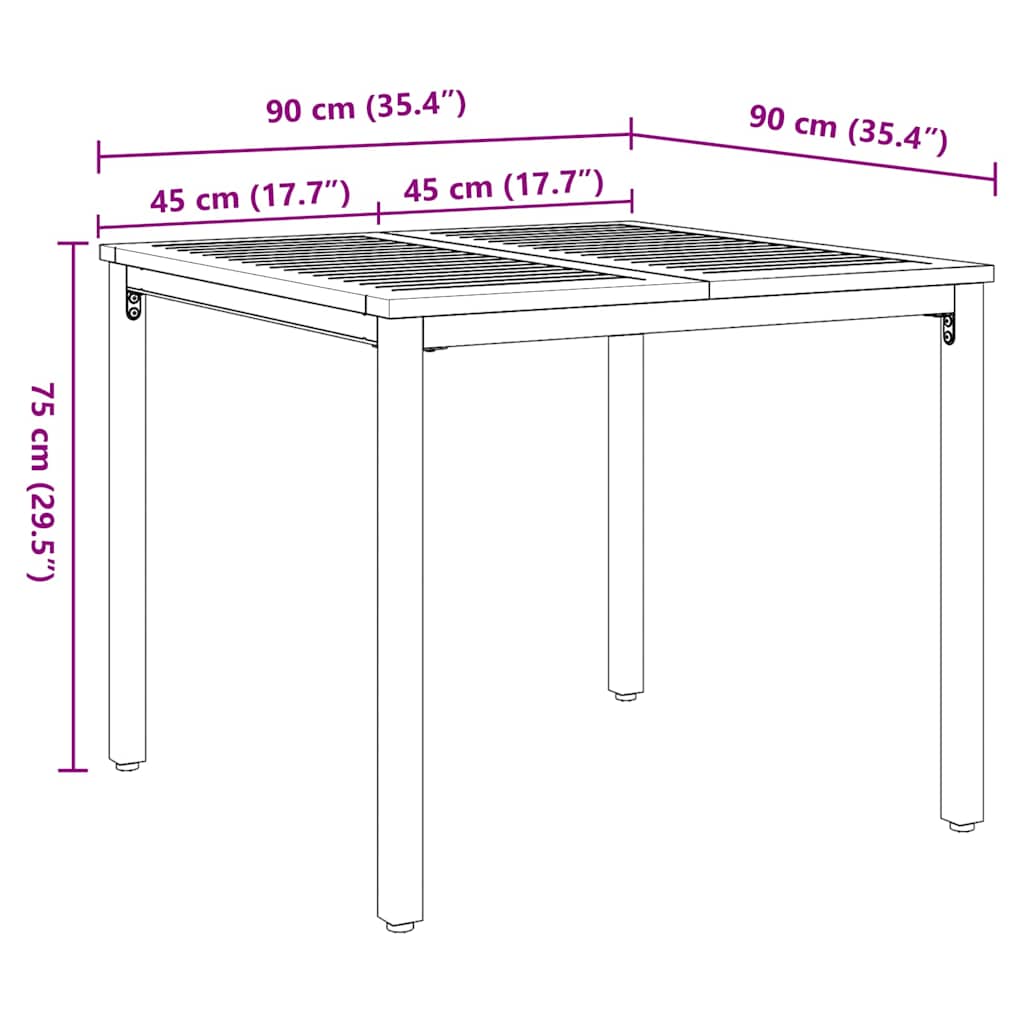 Have Spisebordssæt 5 pcs Sort og Brunt polyrattan