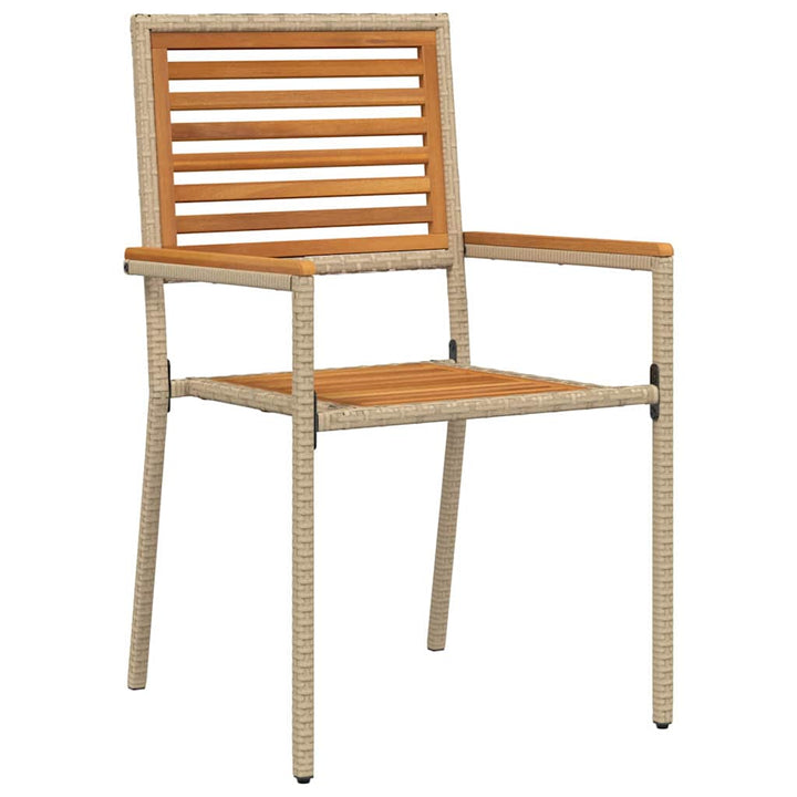 Have Spisebordssæt 7 pcs Beige Massivt Akacietræ