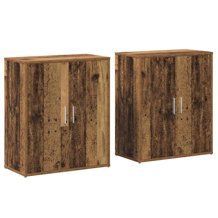 Sideboard 2 pcs Gammelt træ 60 x 31 x 70 cm Konstrueret træ