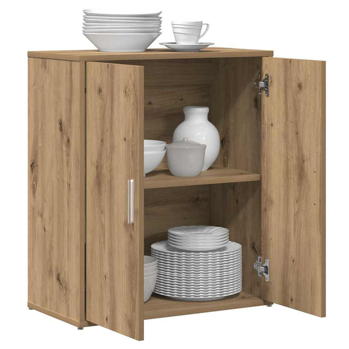 Sideboard 2 pcs Artisan Egetræ 60 x 31 x 70 cm Konstrueret træ