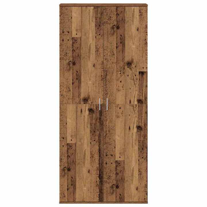 Højskab 80 x 35 x 180 cm Konstrueret træ Gammelt træ