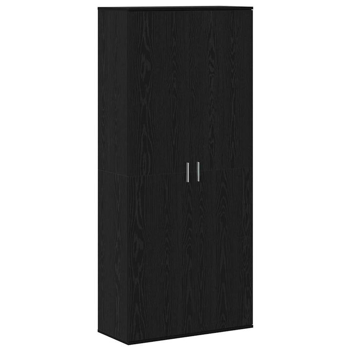 Højskab 80 x 35 x 180 cm Konstrueret træ Sort eg