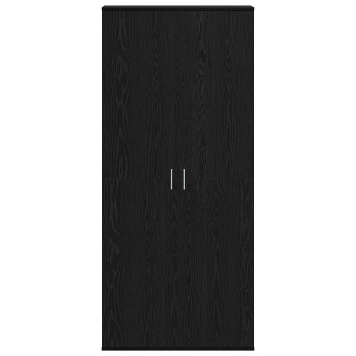 Højskab 80 x 35 x 180 cm Konstrueret træ Sort eg