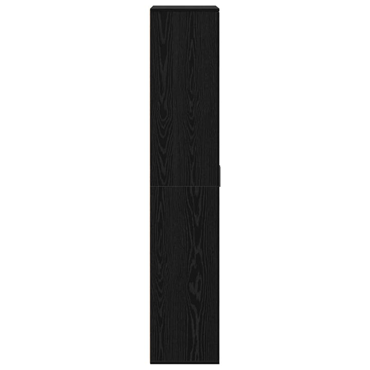 Højskab 80 x 35 x 180 cm Konstrueret træ Sort eg