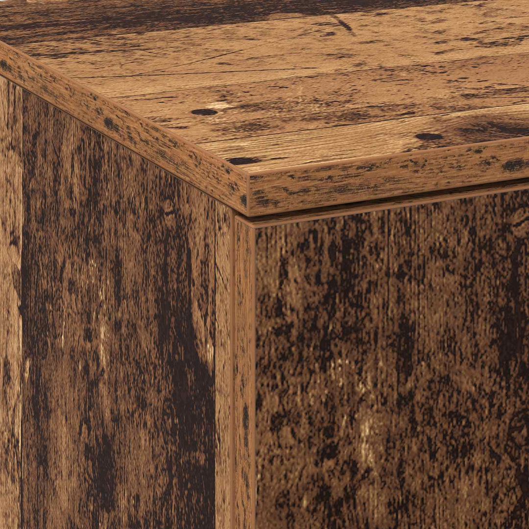 Highboard 70 x 33,5 x 180 cm Konstrueret træ Gammelt træ