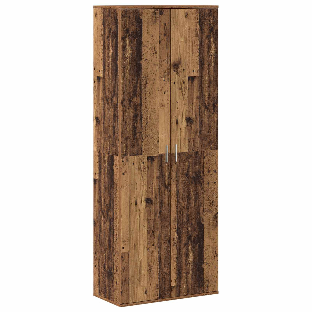Highboard 70 x 33,5 x 180 cm Konstrueret træ Gammelt træ