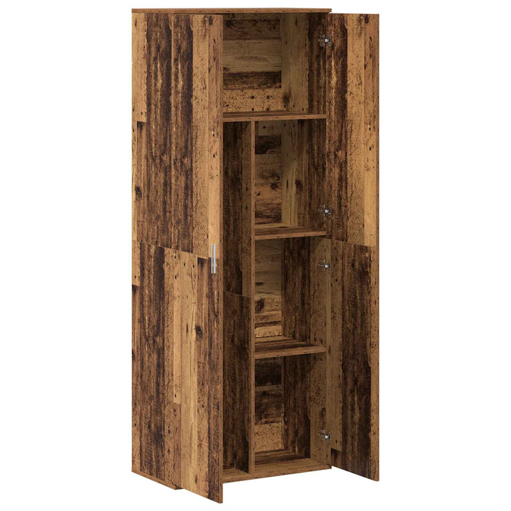 Highboard 70 x 33,5 x 180 cm Konstrueret træ Gammelt træ