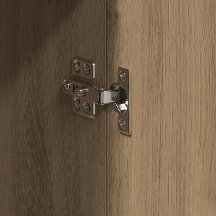 Highboard 70 x 33,5 x 180 cm Konstrueret træ Artisan Egetræ